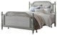 Melanie Bed, Metal Bed Rails Included, Gray, Queen