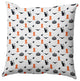 Halloween Critters Accent Pillow, Traditional Orange, 18"x18"