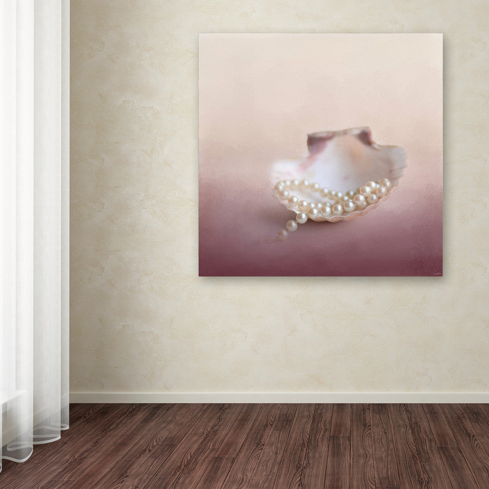Jai Johnson 'Pearls On A Shell' Canvas Art, 18 x 18