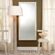 Abacus Mango Wood Floor Lamp With Polyester Linen Shade