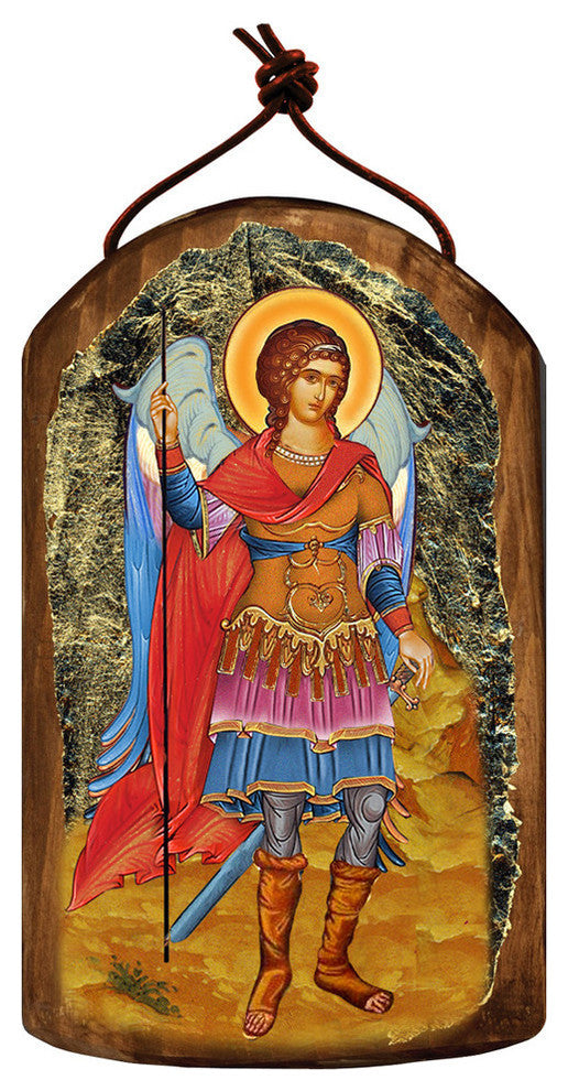 Icon Saint Michael The Archangel Wooden Ornament