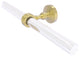 Pacific Grove 2 Arm Guest Towel Holder with Groovy Accents, Satin Brass