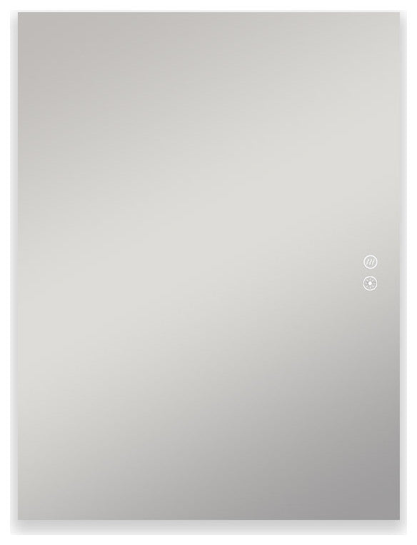 Aurora Backlit Dimmable LED Mirror with Defogger, 48"x36"x1.75"