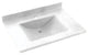Swan Contour Solid Surface Bathroom Vanity Top, White