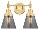 Innovations 447-2W-SG-G63 2-Light Bath Vanity Light, Satin Gold