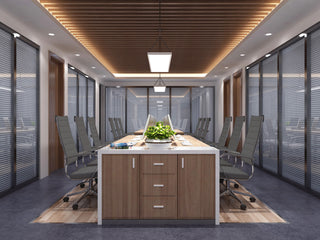 Ergonomic High Back Swivel Boss Ribbed PU Leather Office Chair Modern, Gray