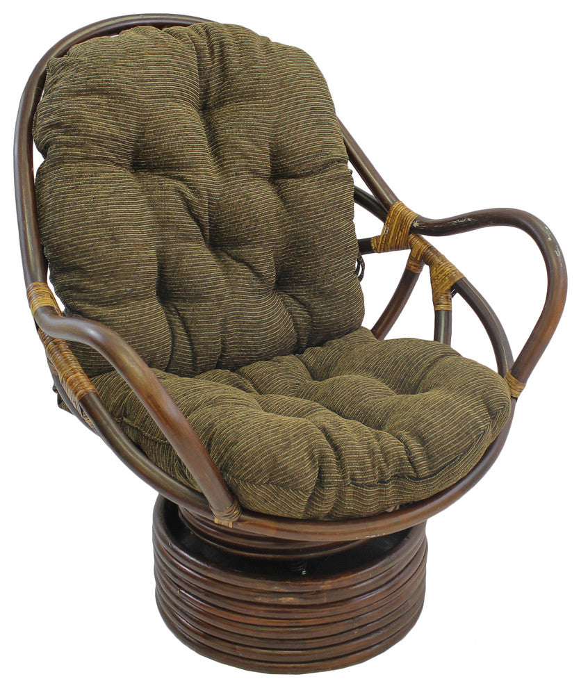 48"x24" Jacquard Chenille Swivel Rocker Cushion, Kaleidoscope