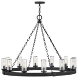 Sawyer LED Hanging Lantern, Black