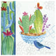 "Cacti Garden II" Digital Paper Print by Farida Zaman, 38"x38"