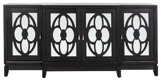 Safavieh Couture Madeleine Mirrored Sideboard, Black