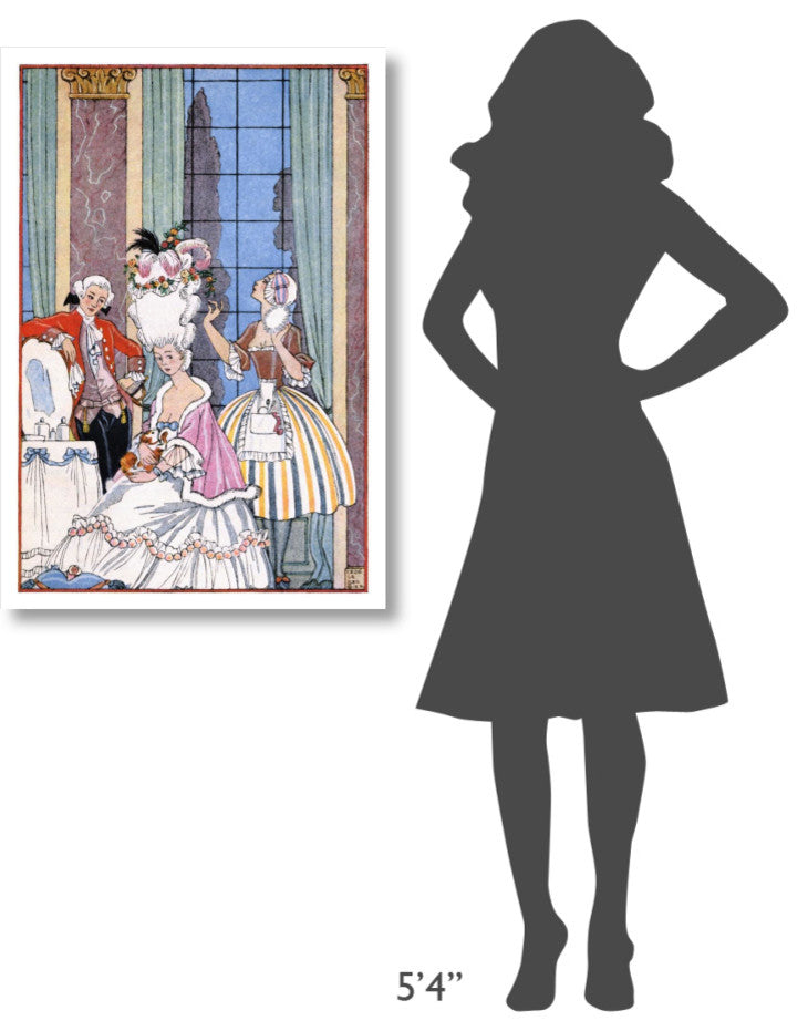 "France in the 18th Century" Digital Paper Print by Georges Barbier, 26"x38"