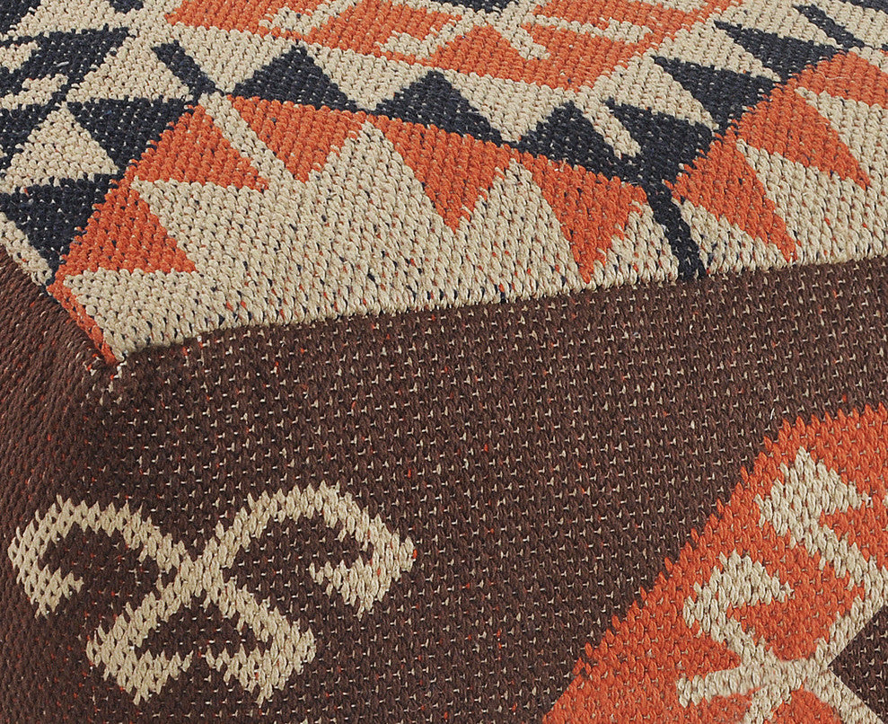 Multicolored Southwestern Pouf