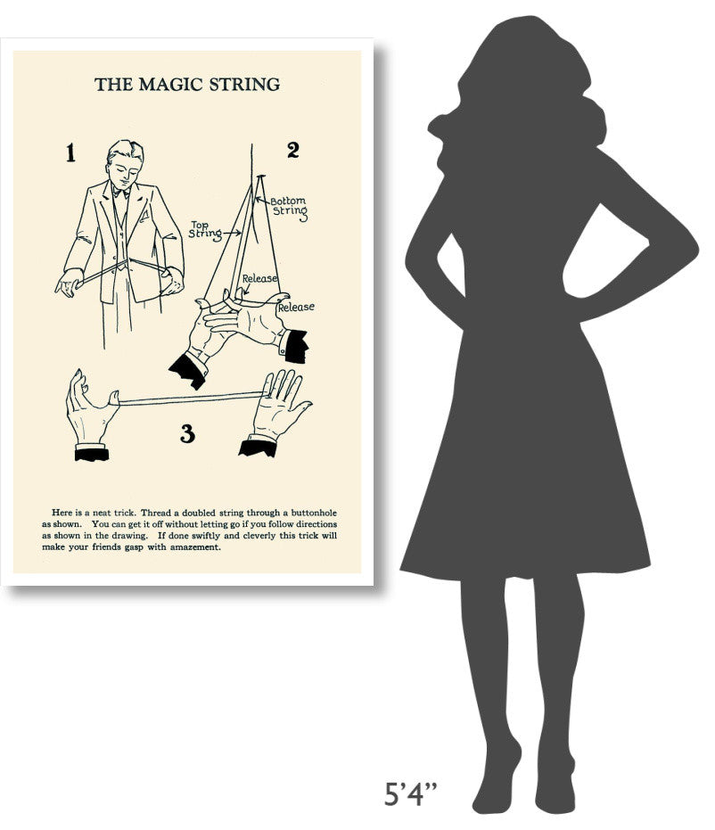"The Magic String" Digital Paper Print by Retromagic, 31"x46"