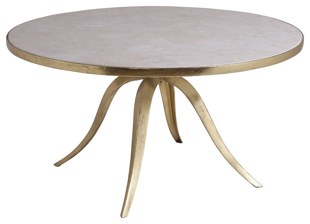 Crystal Stone Round Cocktail Table