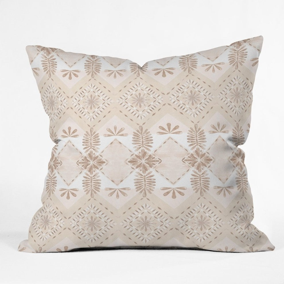 Dash and Ash Under The Willow Tree Throw Pillow, 16"x16"