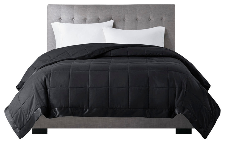 Madison Park Windom Lightweight Down Alternative Blanket With Satin Trim