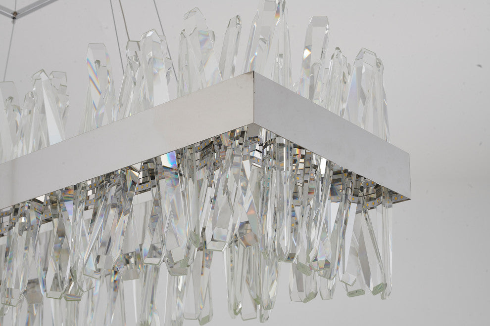 Bethel International LX61C40CH 4-Light LED Chandelier, Chrome