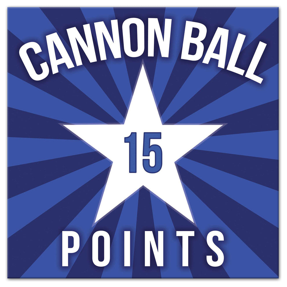 Cannon Ball Swimming Pool Canvas Wall Art, 12x12