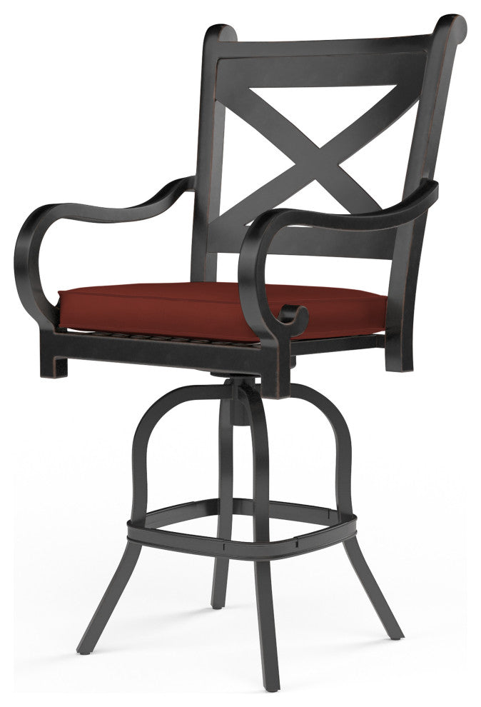 Monterey Aluminum Frame Weather Resistant Outdoor Barstool
