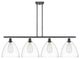 Innovations 516-4I-BK-GBD-122-LED 4 Light Island Light, Matte Black