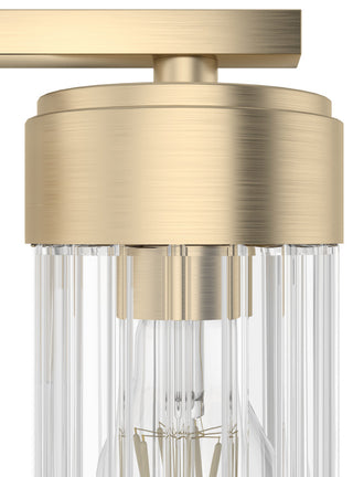 Gatz Alturas Gold, Ribbed Glass 4 Light Vanity Wall