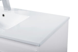 Single Bathroom Floating Vanity, White, 40"
