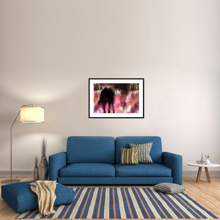 "Rain Above The Funfair" Framed Digital Print by Stefan Eisele, 44x32"