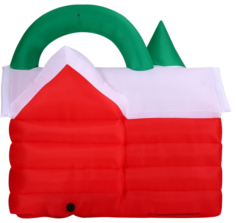 7-Ft. Pre-Lit Inflatable Santa's Workshop
