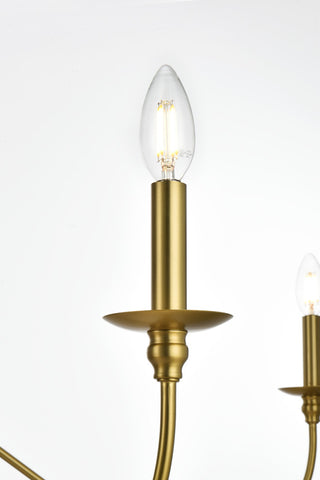 Living District Rohan 54" Chandelier in Satin Gold