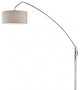 LYLA Contemporary Arch Adjustable Floor Lamp, Nickel