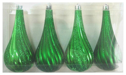 Green Tear Drop 4 Pack