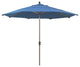 11' Champagne Auto-Tilt Crank Aluminum Umbrella, Capri Pacifica