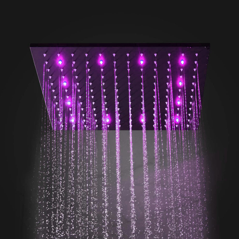 Fontana 2 Functions Rain and Mist Shower Head Set With Shower Body Sprays