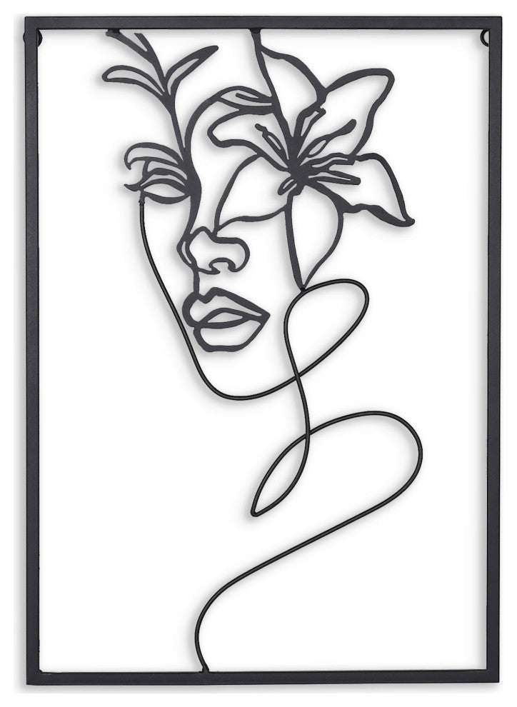 Haven and Holly, Floral Metal Wall Decor, Holly