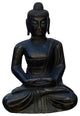 Chinese Black Color Stone Carved Sitting Buddha Amitabha Shakyamuni Statue cs596