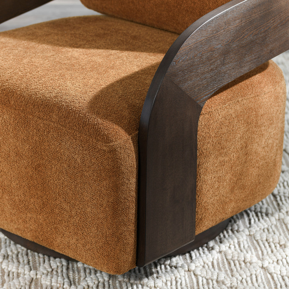 Toscana Swivel Accent Chair, Amber