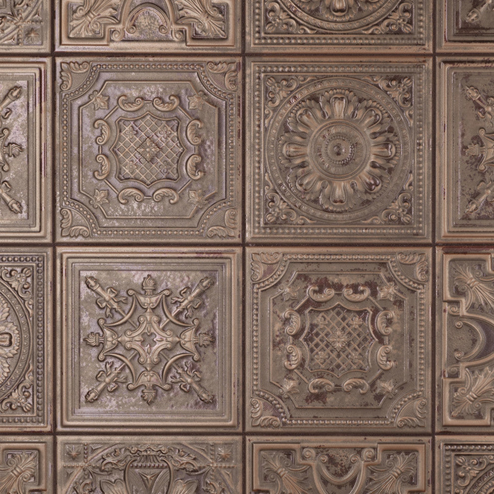 Fitz Copper Ceramic Wall Tile