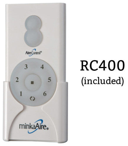 MinkaAire White Simple 52" 3-Blade Indoor / Outdoor Ceiling Fan w/ Remote