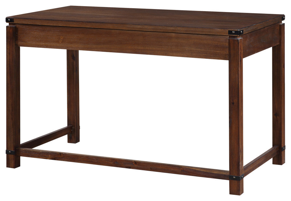 Baton Rouge Home Office Writing Desk, Brushed Walnut Finish