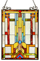 Huszar Tiffany-Glass Window Panel 17.5"x25"