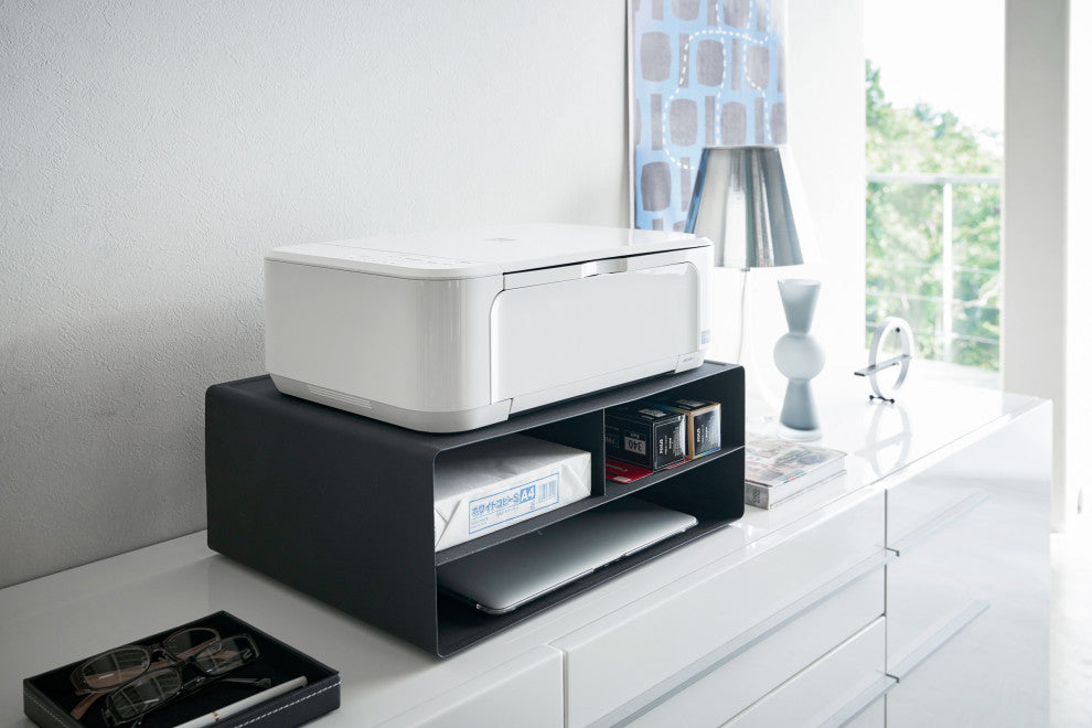 Tower Desktop Printer Stand, Black