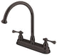 Kingston Brass KB3745BL 8" Centerset Kitchen Faucet, Oil Rubbed Bronze