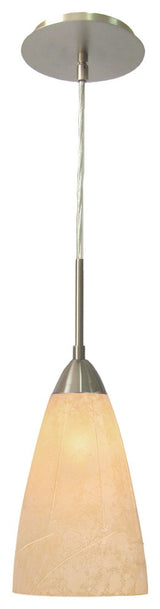 Art Glass 1-Light Mini Pendant, Matte Glass