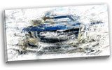 "Abstract Muscle Car" Canvas Painting