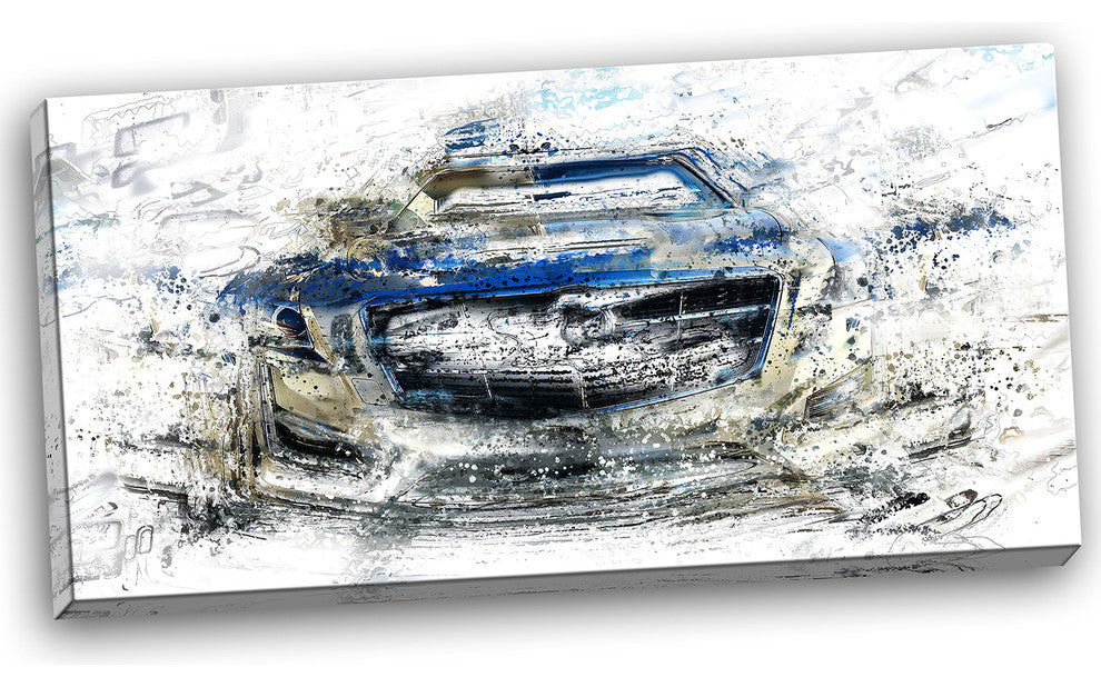 "Abstract Muscle Car" Canvas Painting