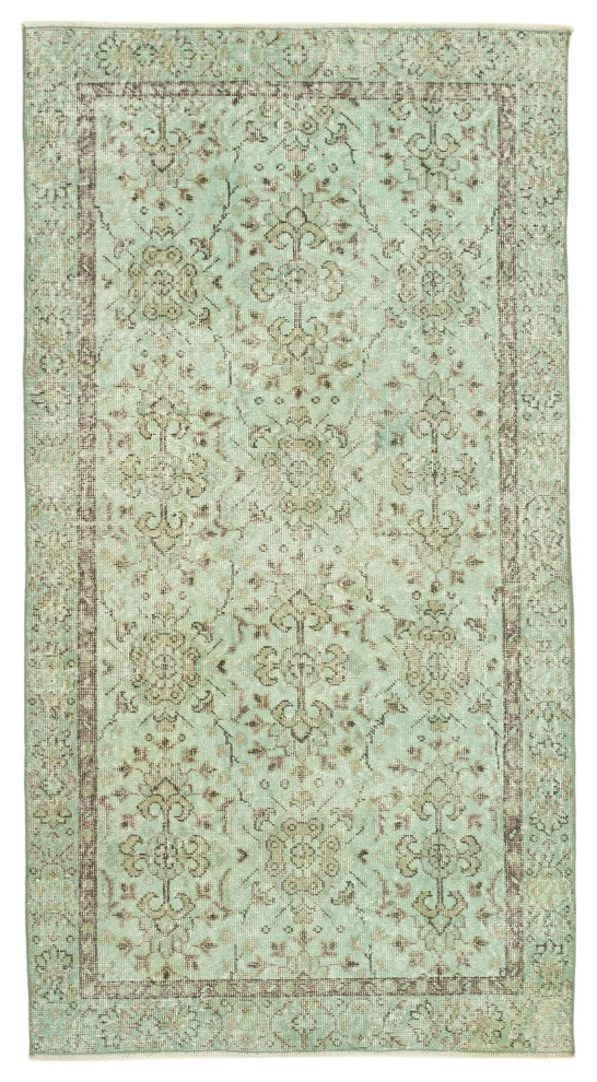 Rug N Carpet - Handwoven Turkish 3' 6" x 6' 6" Over-dyed Small Area Rug