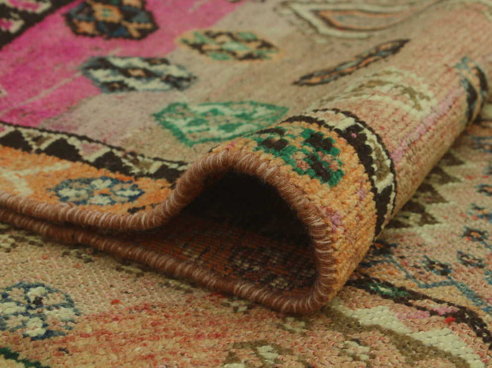 Fine Vintage Distressed Creed Rust Rug
