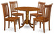 5 Pc Kitchen Table Set -Breakfast Nook And 4 Wooden Chairs