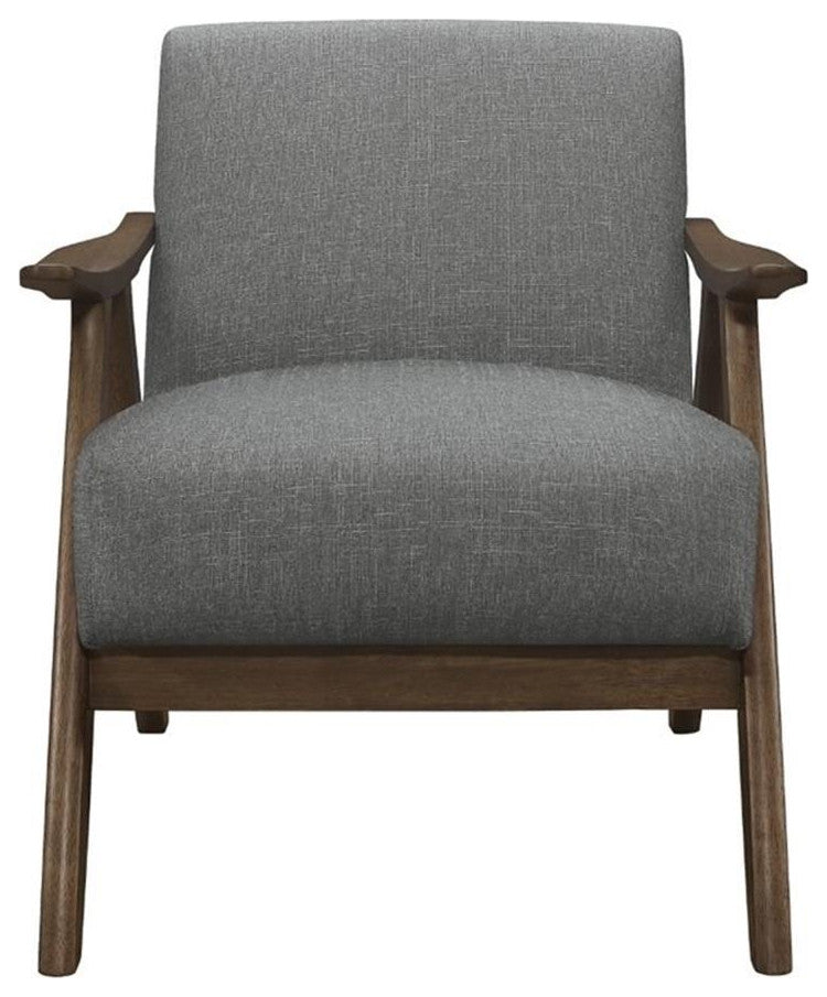 Lexicon Damala Upholstered Accent Chair in Gray