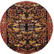 Ahgly Company Indoor Round Traditional Area Rugs, 4' Round